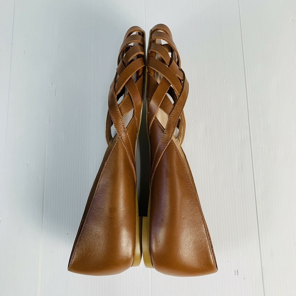 Dune Londen Leather Brown Flats EU38 - Picture 5 of 8